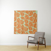 Nahtlose Orange-Hintergrundstruktur Wandteppich (Beispiel (Horizontal))