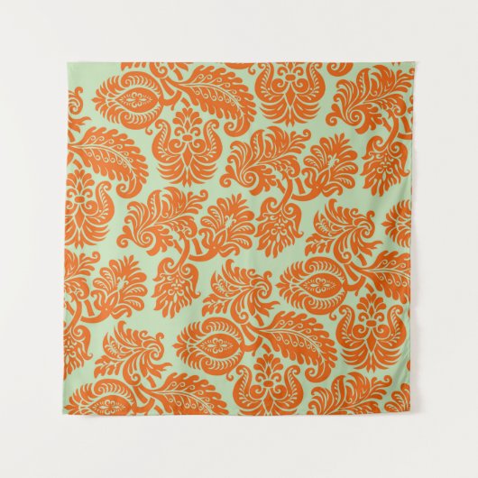 Nahtlose Orange-Hintergrundstruktur Wandteppich (Vorderseite)