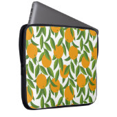Nahtlose Orangenbaumkunst. Laptopschutzhülle (Vorne Rechts)