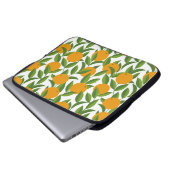 Nahtlose Orangenbaumkunst. Laptopschutzhülle (Vorne Knopf)