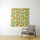 Nahtlose Orangenbaumkunst. Wandteppich (Beispiel (Horizontal))