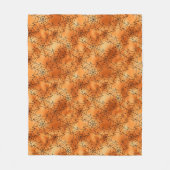 Nahtlose Orangenfalte und schwarze Kobelgewebe Hal Fleecedecke (Vorderseite)