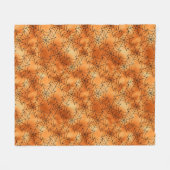 Nahtlose Orangenfalte und schwarze Kobelgewebe Hal Fleecedecke (Vorderseite (Horizontal))