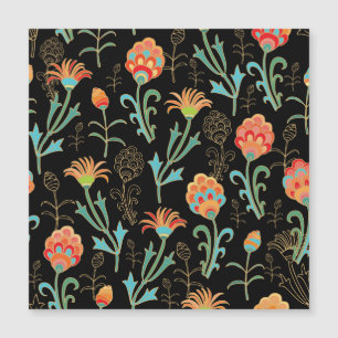 Nahtlose orientalische Flora Elegante Magnetkarte