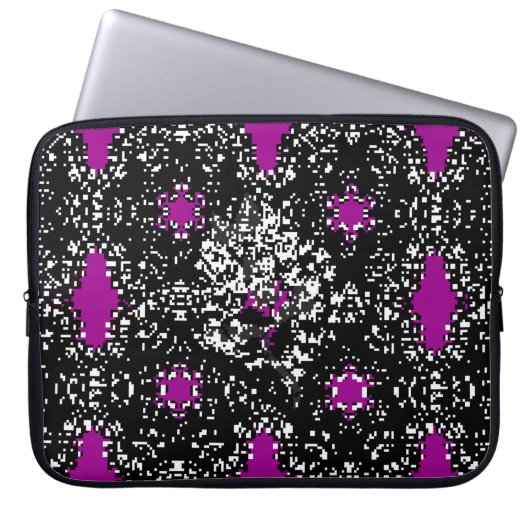 Nahtlose orientalische klassische weiße Muster. VI Laptopschutzhülle (Vorderseite)