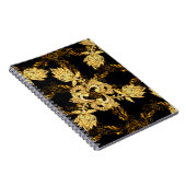 Nahtlose orientalische Ornamente im Barockstil Notizblock (Rechte Seite)