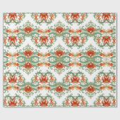 Nahtlose Ornamentalmuster mit stilisierten roten S Geschenkpapier (Flach)