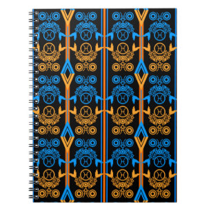 Nahtlose Ornamentik Retro-Marokko arabisch Vintag Notizblock