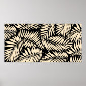Nahtlose Palmblättermuster im Poster (Vorne)