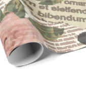 Nahtlose Pariser Tapete. Vintage Zeitung Geschenkpapier (Rolleneckpunkt)