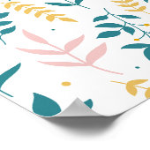 Nahtlose Pastell-Blume Poster (Ecke)