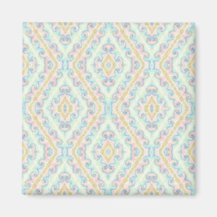 Nahtlose, pastellgrün-blaue Dekoration Magnet