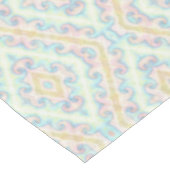 Nahtlose, pastellgrün-blaue Dekoration Tischdecke (Schrägansicht)