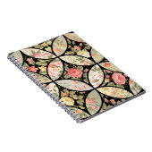 Nahtlose Patchwork-Blumenmuster Notizblock (Rechte Seite)