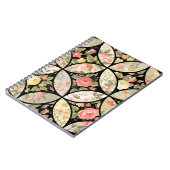 Nahtlose Patchwork-Blumenmuster Notizblock (Linke Seite)