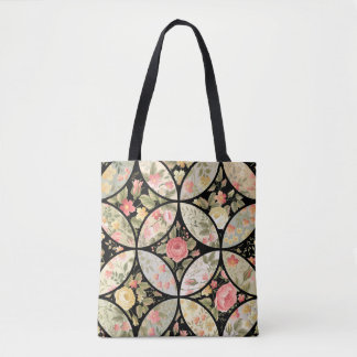 Nahtlose Patchwork-Blumenmuster Tasche