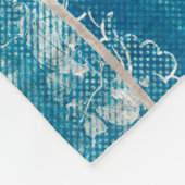 Nahtlose Patchwork-Collage-Mix-Quiltmuster-Druck Fleecedecke (Ecke)