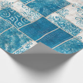 Nahtlose Patchwork-Collage-Mix-Quiltmuster-Druck Geschenkpapier (Ecke)