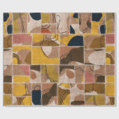 Nahtlose Patchwork-Collage-Mix-Quiltmuster-Druck Geschenkpapier (Flach)