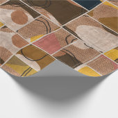 Nahtlose Patchwork-Collage-Mix-Quiltmuster-Druck Geschenkpapier (Ecke)