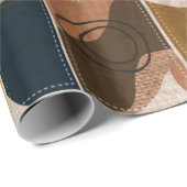 Nahtlose Patchwork-Collage-Mix-Quiltmuster-Druck Geschenkpapier (Rolleneckpunkt)