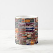 Nahtlose Patchwork-Collage-Mix-Quiltmuster-Druck Kaffeetasse (Mittel)