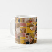 Nahtlose Patchwork-Collage-Mix-Quiltmuster-Druck Kaffeetasse (Vorderseite Links)