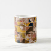 Nahtlose Patchwork-Collage-Mix-Quiltmuster-Druck Kaffeetasse (Mittel)
