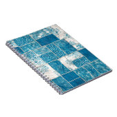 Nahtlose Patchwork-Collage-Mix-Quiltmuster-Druck Notizblock (Rechte Seite)