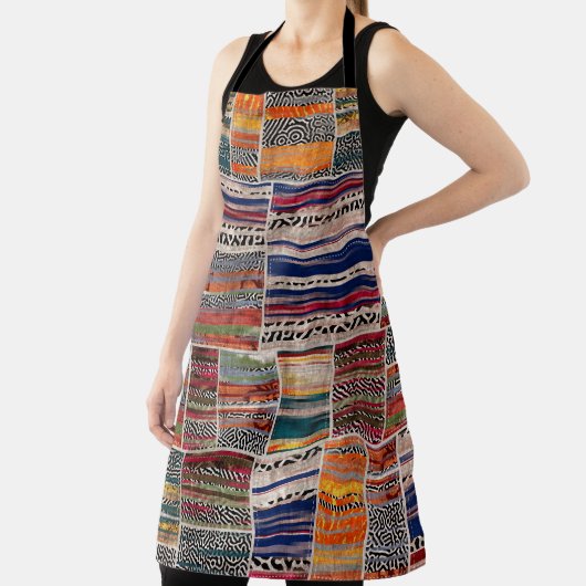 Nahtlose Patchwork-Collage-Mix-Quiltmuster-Druck Schürze (InSitu)
