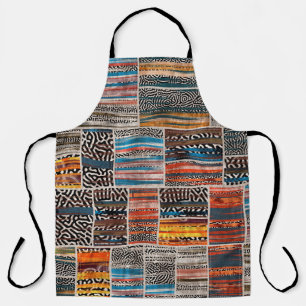 Nahtlose Patchwork-Collage-Mix-Quiltmuster-Druck Schürze