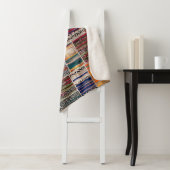 Nahtlose Patchwork-Collage-Mix-Quiltmuster-Druck Sherpadecke (Beispiel)
