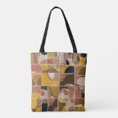 Nahtlose Patchwork-Collage-Mix-Quiltmuster-Druck Tasche (Rückseite)