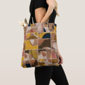 Nahtlose Patchwork-Collage-Mix-Quiltmuster-Druck Tasche (Von Nahem)