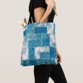 Nahtlose Patchwork-Collage-Mix-Quiltmuster-Druck Tasche (Von Nahem)