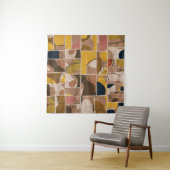 Nahtlose Patchwork-Collage-Mix-Quiltmuster-Druck Wandteppich (Beispiel (Horizontal))