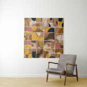 Nahtlose Patchwork-Collage-Mix-Quiltmuster-Druck Wandteppich (Beispiel)