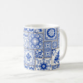 Nahtlose Patchwork-Kachel mit viktorianischen Moti Kaffeetasse (VorderseiteRechts)