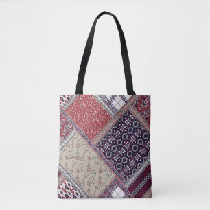 Nahtlose Patchwork-Muster auf Marineschiffen, Abst Tasche