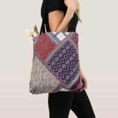 Nahtlose Patchwork-Muster auf Marineschiffen, Abst Tasche (Von Nahem)
