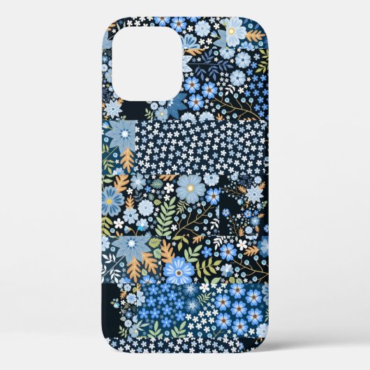 Nahtlose Patchwork-Muster aus verschiedenen Stoffe Case-Mate iPhone Hülle (Rückseite)
