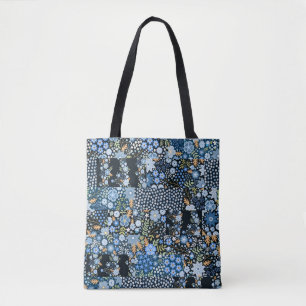 Nahtlose Patchwork-Muster aus verschiedenen Stoffe Tasche
