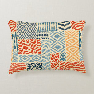 Nahtlose Patchwork-Muster. Eine Sammlung von Hand- Dekokissen