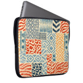 Nahtlose Patchwork-Muster. Eine Sammlung von Hand- Laptopschutzhülle (Vorne Rechts)