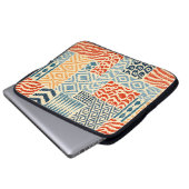 Nahtlose Patchwork-Muster. Eine Sammlung von Hand- Laptopschutzhülle (Vorne Knopf)