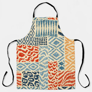 Nahtlose Patchwork-Muster. Eine Sammlung von Hand- Schürze