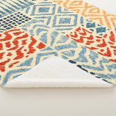 Nahtlose Patchwork-Muster. Eine Sammlung von Hand- Sherpadecke (3/4)