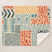 Nahtlose Patchwork-Muster. Eine Sammlung von Hand- Sherpadecke (Vorderseite (Horizontal))