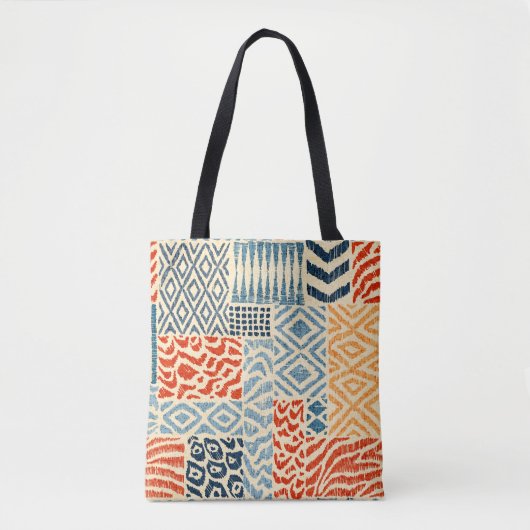 Nahtlose Patchwork-Muster. Eine Sammlung von Hand- Tasche (Vorderseite)