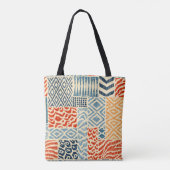 Nahtlose Patchwork-Muster. Eine Sammlung von Hand- Tasche (Rückseite)